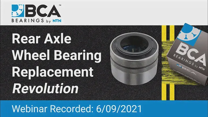 Webinar: Rear Axle Wheel Bearing Replacement Revolution