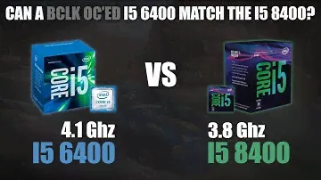 I5 6400 против I5 8400 | Может ли I5 6400 с BCLK OC соответствовать I5 8400? | 720p, 1080p, 1440p