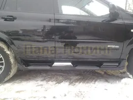 SsangYong Kyron (07–15) Пороги OEM, 'вставка' с надписью Kyron