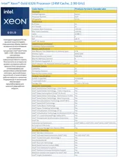CPU Intel Xeon Gold 6326 (2.9GHz/24MB/16 cores) FC-LGA4189 OEM, TDP 185W, up to 6TB DDR4-3200, OEM, CD8068904657502SRKXK