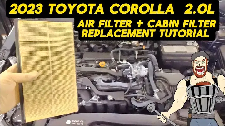 2023 TOYOTA COROLLA AIR FILTER & CABIN FILTER REPLACEMENT TUTORIAL