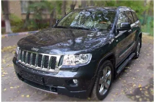 Пороги Oem Grand Cherokee IV черные-3