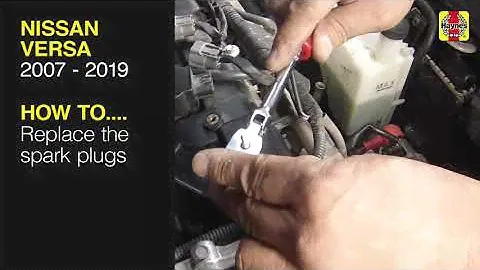 How to Replace the spark plugs on the Nissan Versa 2007 to 2019