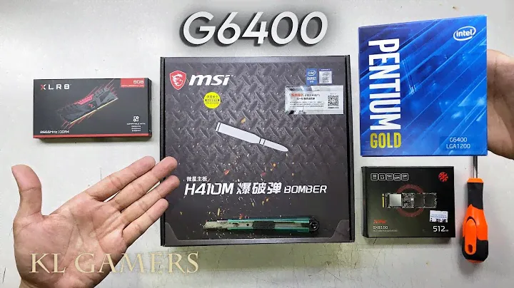 intel Pentium GOLD G6400 msi H410M BOMBER Simple Desktop PC Build