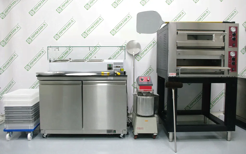 Печь подовая электрическая 2-камерная с подом 63*63 см OEM-ALI DB830EM