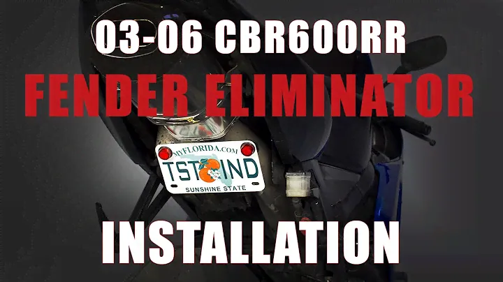How To Install Fender Eliminator Honda 2003-2006 CBR 600RR by TST Industries