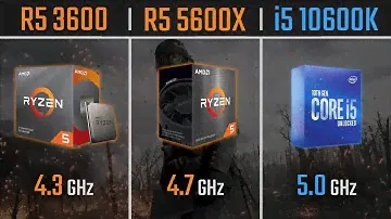 Ryzen 5 3600 vs Ryzen 5 5600X vs Core i5 10600K | 1080P, 1440P and 4K Benchmarks