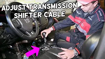 HOW TO ADJUST TRANSMISSION SHIFTER. SHIFTER DOES NOT ENGAGE PROPERLY DODGE JEEP CHRYSLER FIAT ALFA R