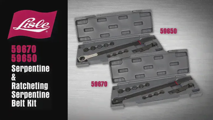 Lisle 59650 59670 Serpentine Belt Tool Kits