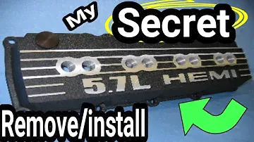 HEMI HACK. Valve Cover remove and install TIPS . Hemi Tick oil leaks at valve covers and PCV valve