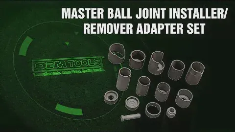 OEMTOOLS 27310 Master Ball Joint Installer Remover Adapter Set