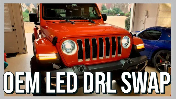 JL Jeep Wrangler OEM Замена светодиодных ДХО