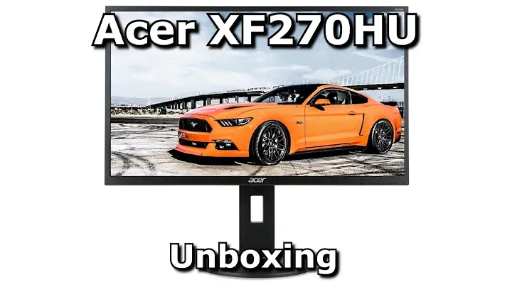 Игровой монитор Acer XF270HU 27 дюймов, 1440p, 144 Гц, Freesync — распаковка