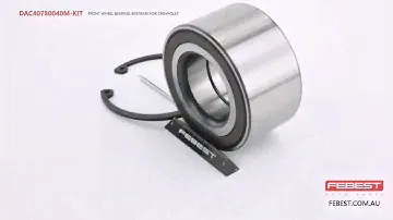DAC40780040M-KIT FRONT WHEEL BEARING 40X78X40 FOR CHEVROLET