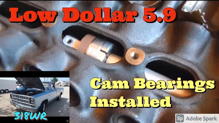 Installing Cam Bearings in the Low Dollar 360 Magnum Mopar   *For Drag Truck