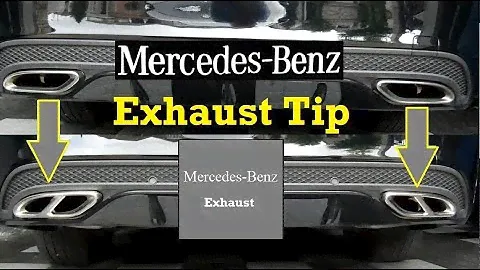 How to Install Mercedes-Benz Exhaust Tip Pipe Cover Trim C-Class C300 and E-Class E300
