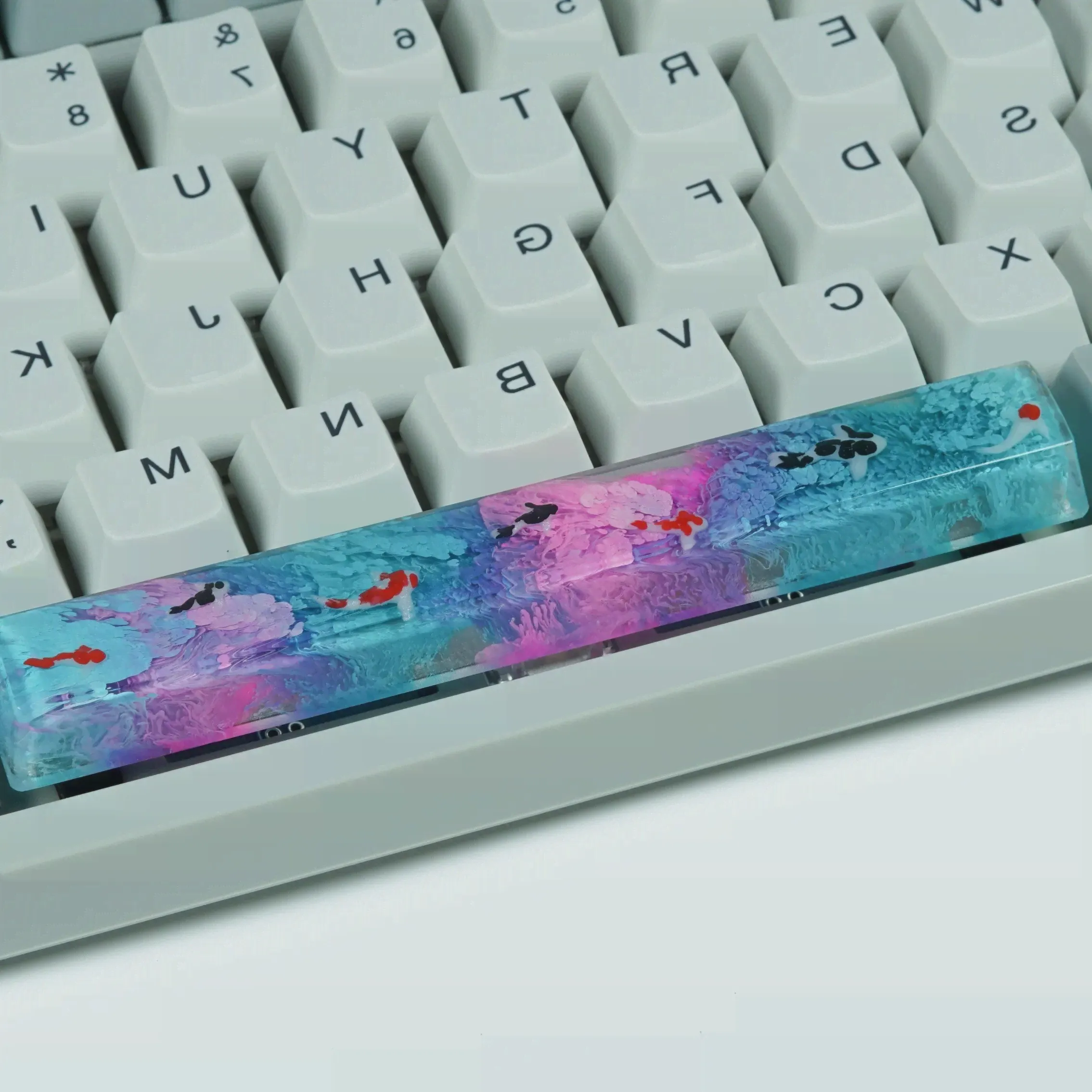 6.25u OEM профиль клавиатуры ручной работы смолы колпачки для клавиш DIY для механической клавиатуры Mx Переключатель для GK64 GK61 Anne Pro 2 (art.: 3920c02b88506)-2