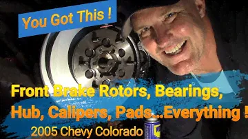Chevy Colorado How to Remove a Stuck Rotor, Hub, ABS Sensor, Calliper, Pads.. Everything! GMC Canyon