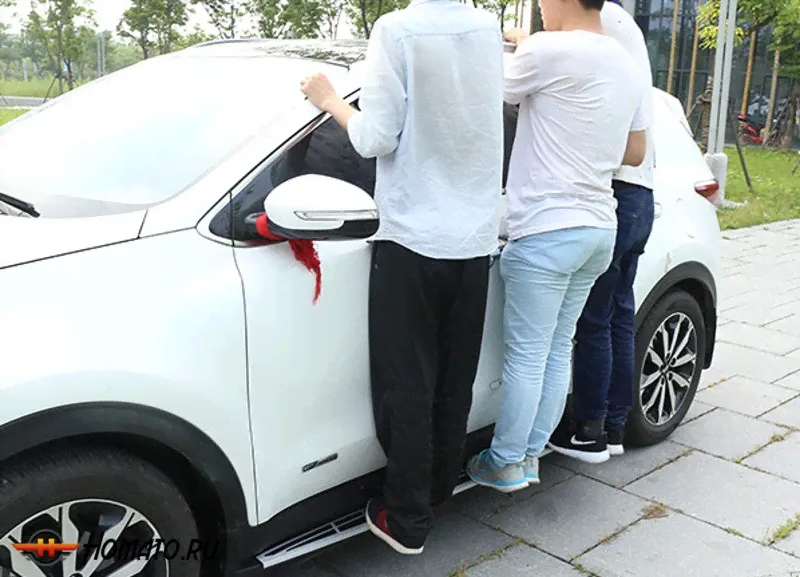 Пороги OEM New-style для Kia Sportage 4 (QL) 2016+-3
