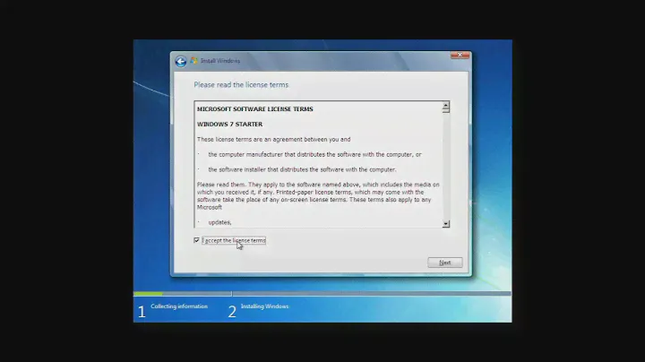Windows 7 Starter (Install & Setup)