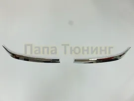 Накладки на передние фары хром OEM Tuning для Haval H6 2014-