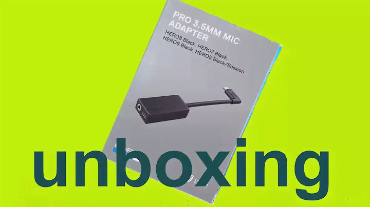 GoPro Pro 3.5mm Mic Adapter OEM Unboxing