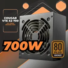 Блок питания для ПК ATX Cougar VTE X2 700 OEM (CGR VX-700, ATX v2.31, 700W, Active PFC, 120mm Ultra-Silent Fan, Power cord, DC-DC, 80 Plus Bronze)