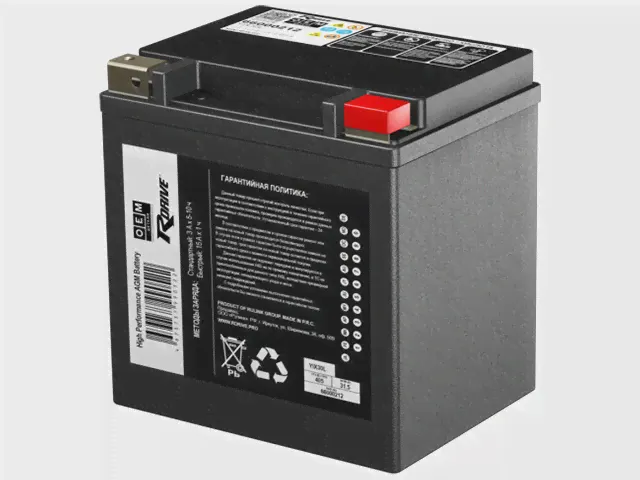 Аккумулятор RDrive OEM YIX30L (66000212 HARLEY DAVIDSON)