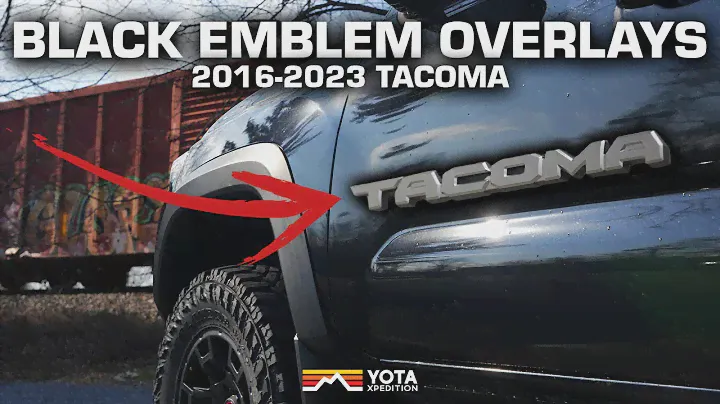 Tacoma Black Emblem Overlay Installation | 2016-2023