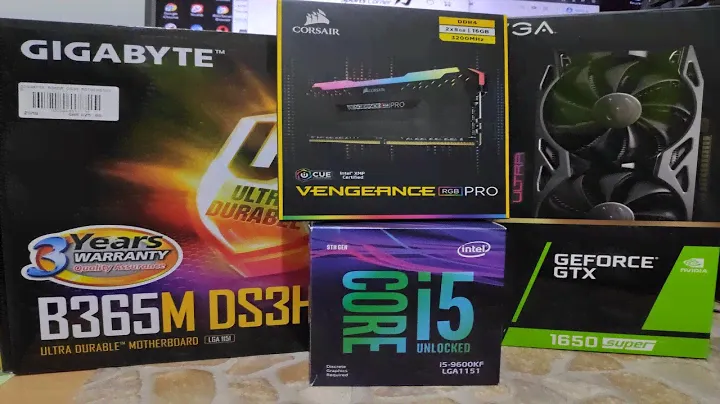 Budget Gaming PC Build i5 9600KF | Gigabyte B365M DS3H | GTX 1650 SUPER | 2x8gb (16gb) RAM 3200Ghz