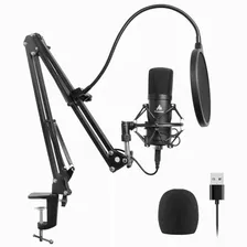 OEM Конденсаторные микрофоны Комплект для студийной записи USB Микрофон Podcast Microfono Live Streaming Игровые Микрофоны