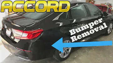 2018-2021 Honda Accord Rear Bumper Removal How to Remove Replace Install