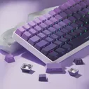 136 Клавиш С Боковым Принтом PBT Keycaps Градиентного Фиолетового Цвета С Двойным Просвечиванием Keycaps OEM Профиля для клавиатуры Gateron MX Switches