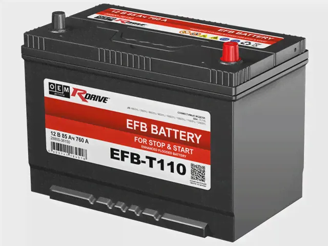 Аккумулятор RDrive EFB OEM T110 (28800-36150 TOYOTA) 85Ah О.П 760A