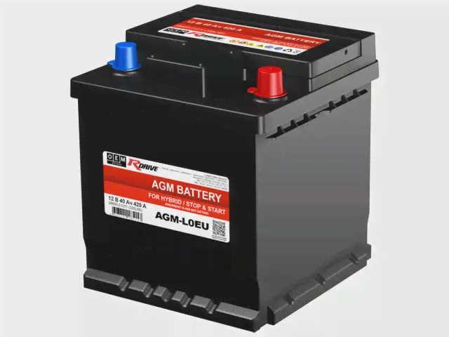 Аккумулятор RDrive AGM OEM (28800-21211 TOYOTA) 40Ah О.П 420A