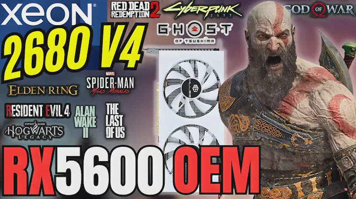 RX 5600 OEM + XEON E5 2680V4 TESTE EM JOGOS EM 2024 PC GAMER BARATO