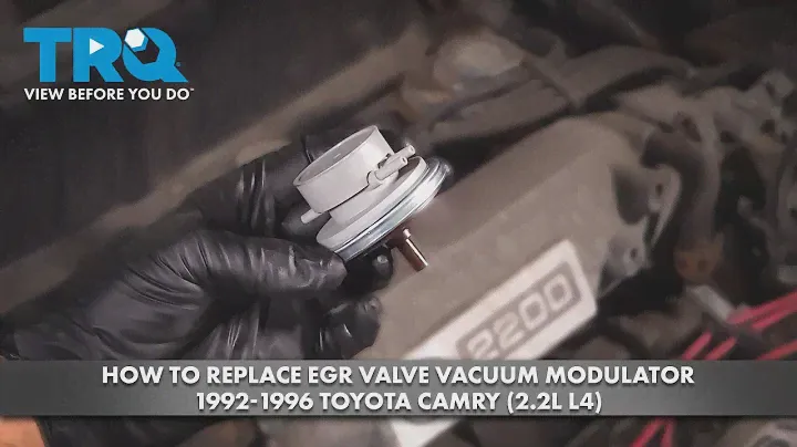 How to Replace EGR Valve Vacuum Modulator 1992-1996 Toyota Camry (2.2L L4)