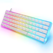 Skyloong V2-GK61 Mechanical Gaming Keyboard 61 Keys OEM Profile Pudding Keycaps Dual-Mode bluetooth 5.1 Type-C Wired Hot Swappable 3-Pin PCB Mounting Gateron Brown/Black/Red/Yellow Switch RGB Backlit 