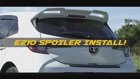 Corolla Hatchback 2019+: как установить штатный спойлер Toyota