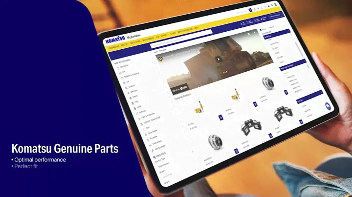 Komatsu Genuine Parts engineered for precision