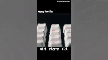 Sound difference between 3 keycap profiles #OEM #Cherry #XDA