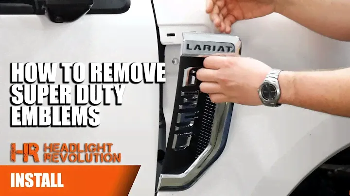 How to remove 2017-2018 Ford Super Duty Fender Emblem F250 F350 Badges | Headlight Revolution