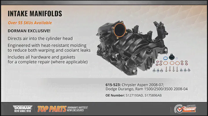 Highlighted Part: Intake Manifold for Select Chrysler & Dodge Models