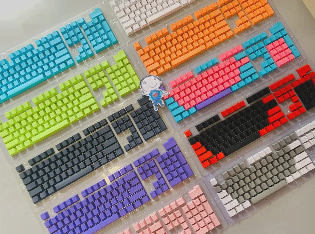 108 Клавиш Pbt OEM Keycaps Set ISO Профиль С Подсветкой Персонализированная Черная Игра для Переключателей Cherry MX Outemu Механическая Клавиатура Kit-0