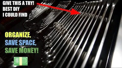 WRENCH ORGANIZER - BEST INEXPENSIVE, CUSTOMIZABLE, QUICK, DIY SOLUTION I COULD FIND