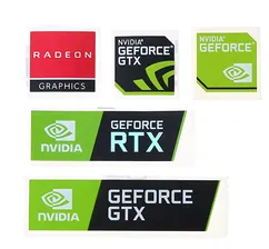 100PCS Nvidia GeForce RTX GTX Sticker Case Badge Genuine USA Lot Wholesale OEM