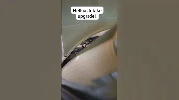 hellcat intake upgrade on my 5.7 hemi. #hellcat #hellcatintake