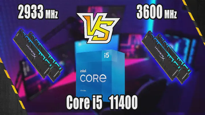 Core i5-11400 2933MHz vs 3600MHz RAM Speed Gaming performance comparison (Rocket Lake)