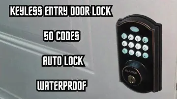 Keyless Entry Door Lock | Electronic Deadbolt with Keypads, Auto Lock, 50 User Codes – ELAMOR M19