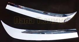 Накладки на передние фары хром OEM Tuning для Haval H6 2014-